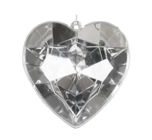Farrisilk 6" Heart Jewel: Crystal- CX094-44