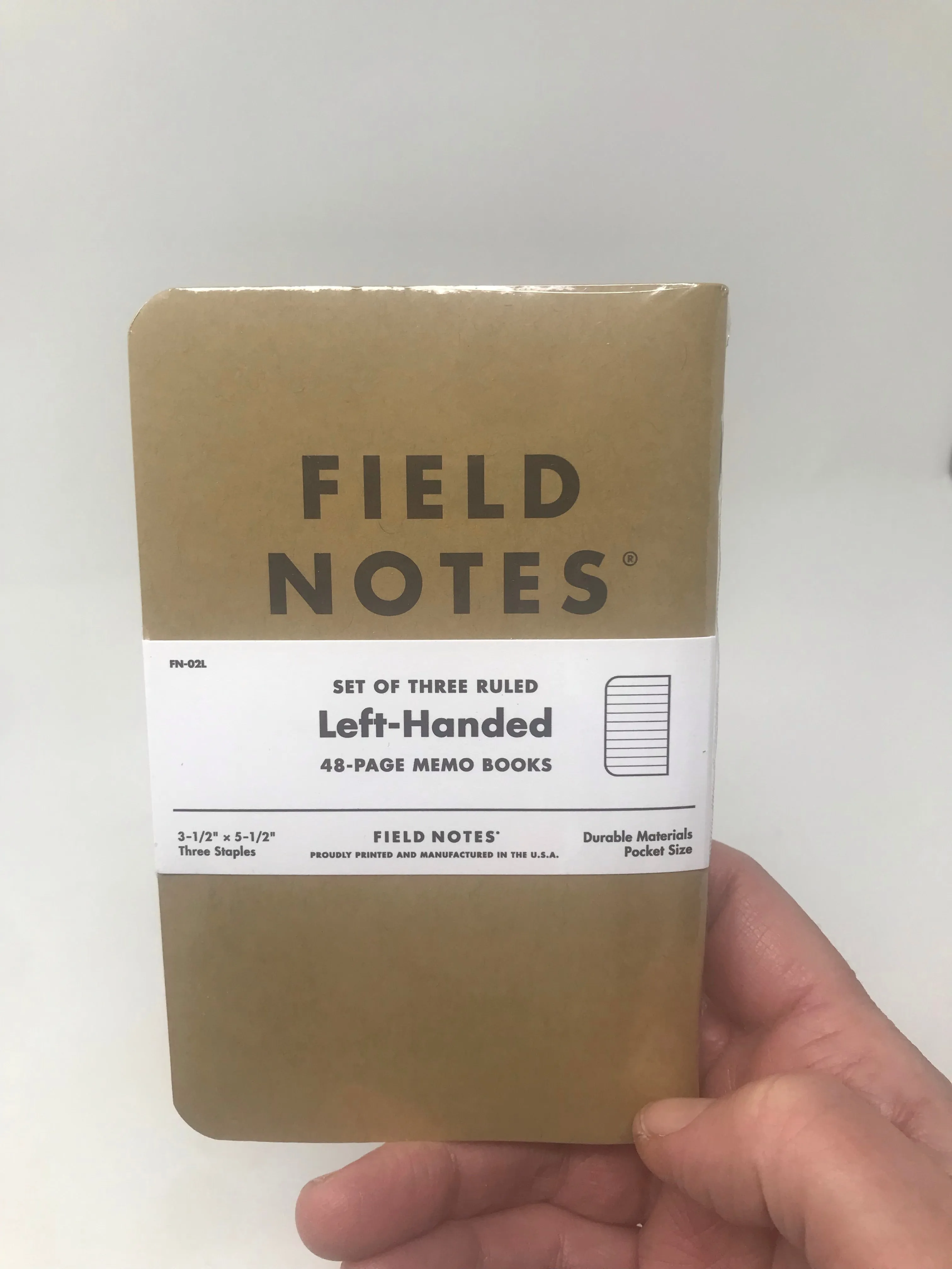 Field Notes: Left-Handed Notebooks, set of 3