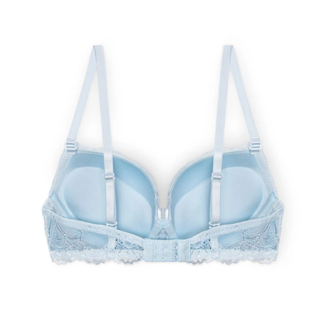 Floral Lace Double Push Up Bra - 3 Pack
