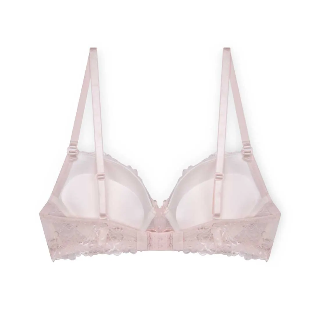Floral Lace Double Push Up Bra - 3 Pack
