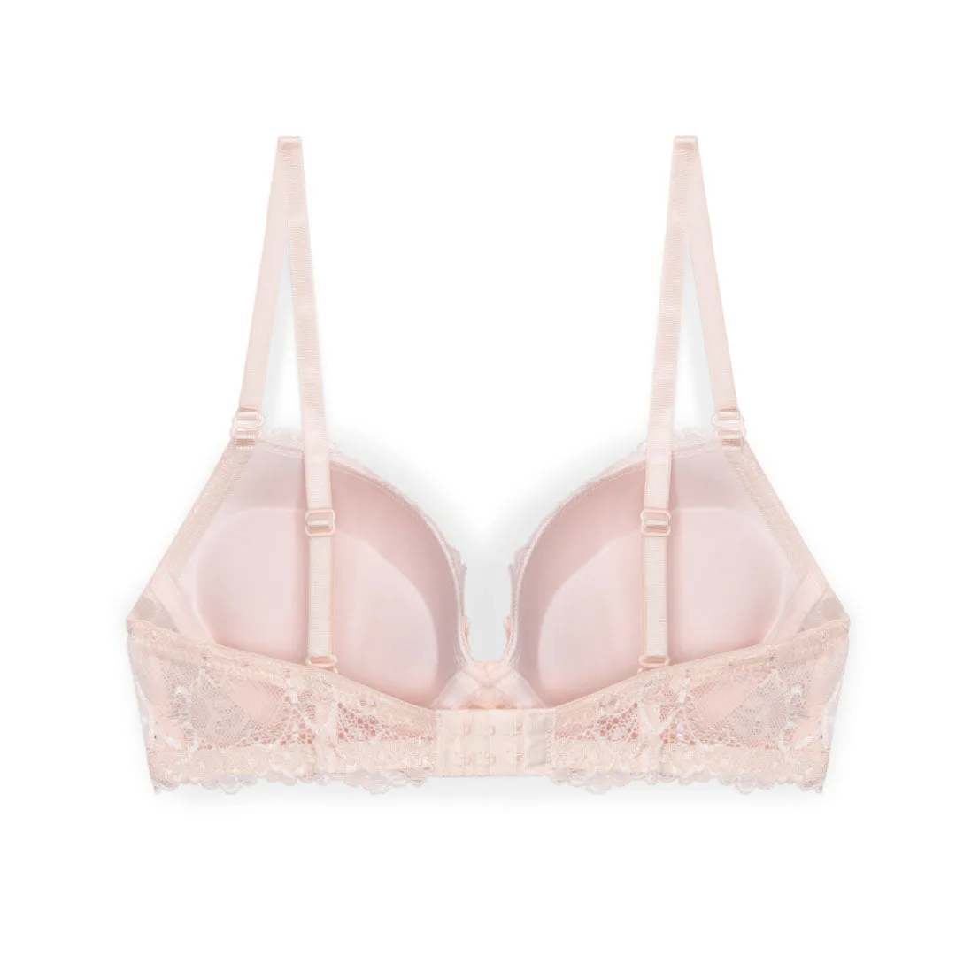 Floral Lace Double Push Up Bra - 3 Pack