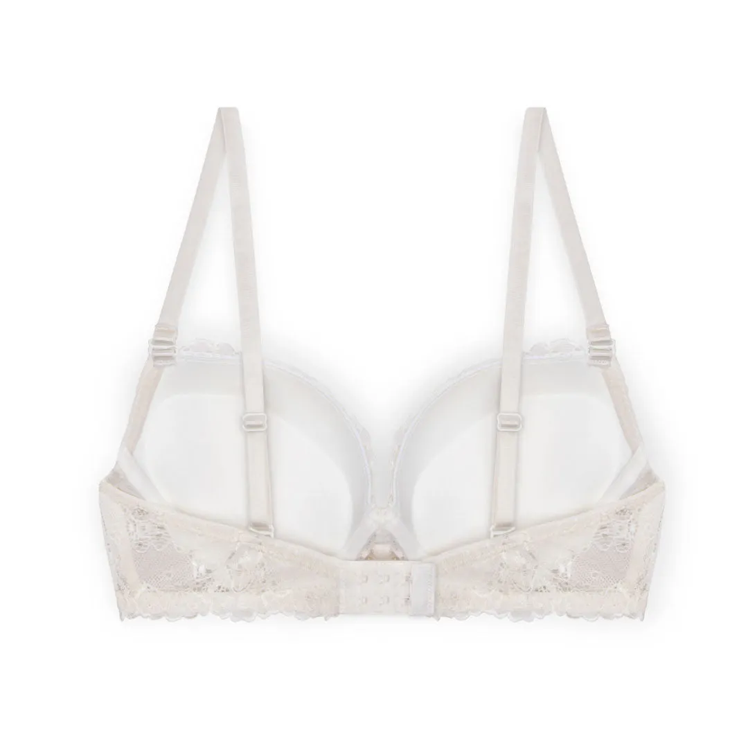 Floral Lace Double Push Up Bra - 3 Pack