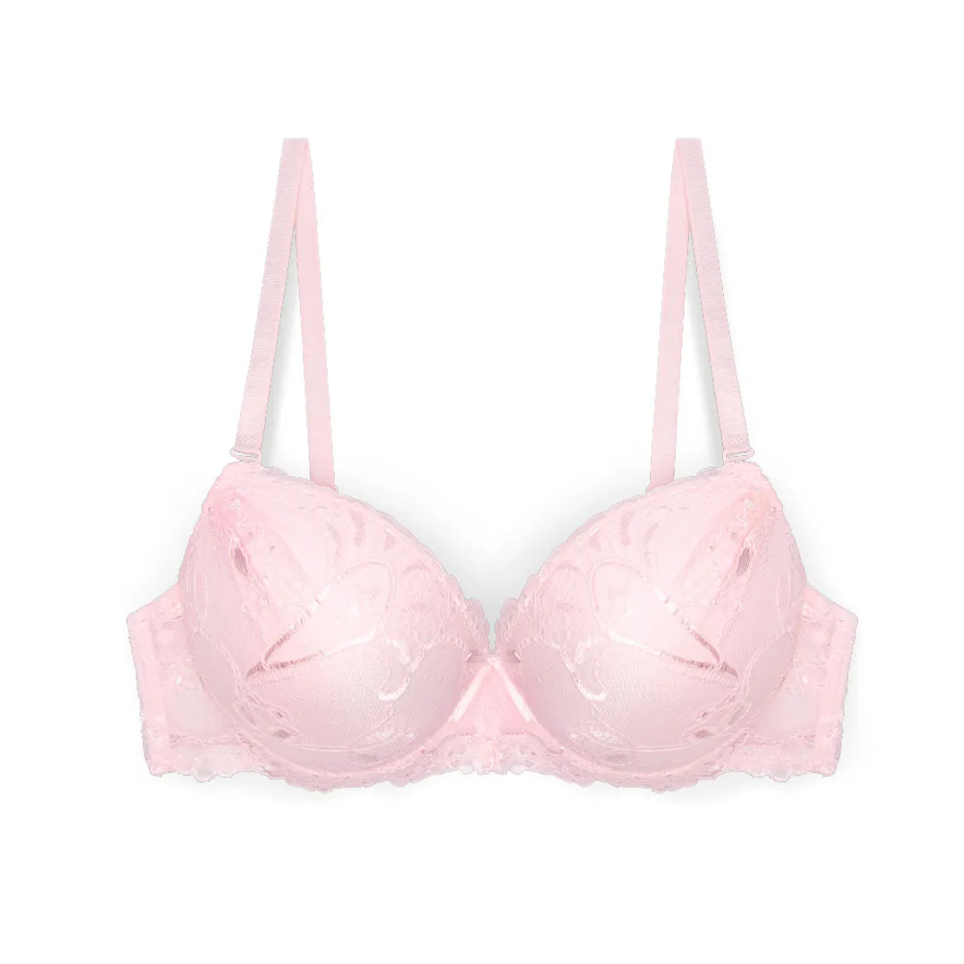 Floral Lace Double Push Up Bra - 3 Pack