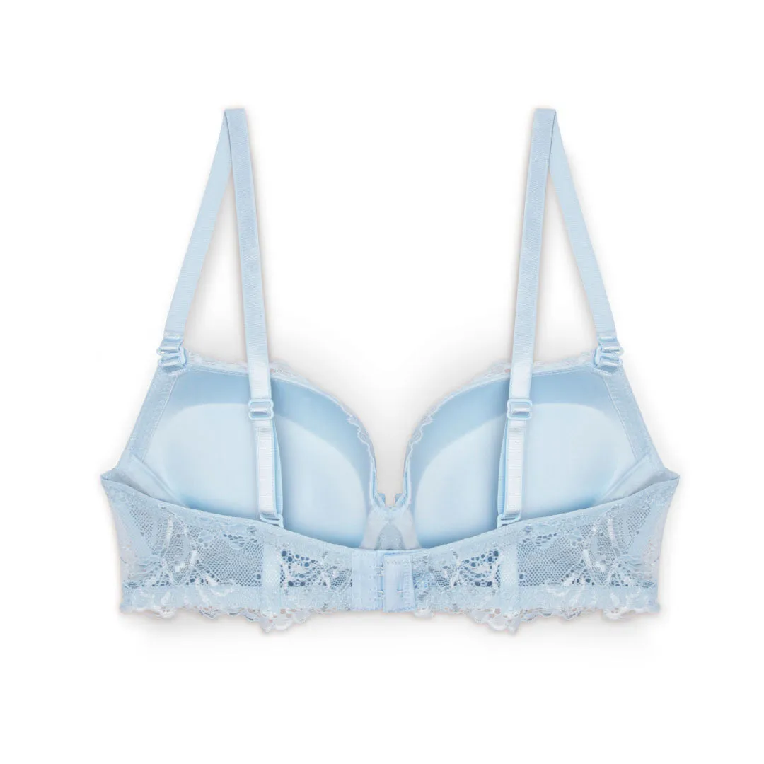 Floral Lace Double Push Up Bra - 3 Pack