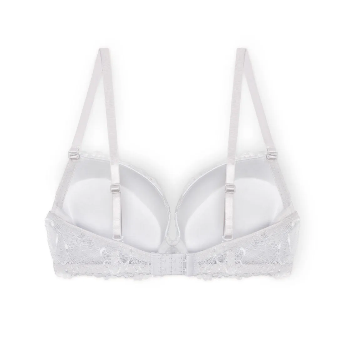 Floral Lace Double Push Up Bra - 3 Pack