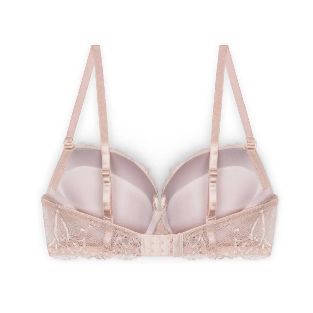 Floral Lace Double Push Up Bra - 3 Pack