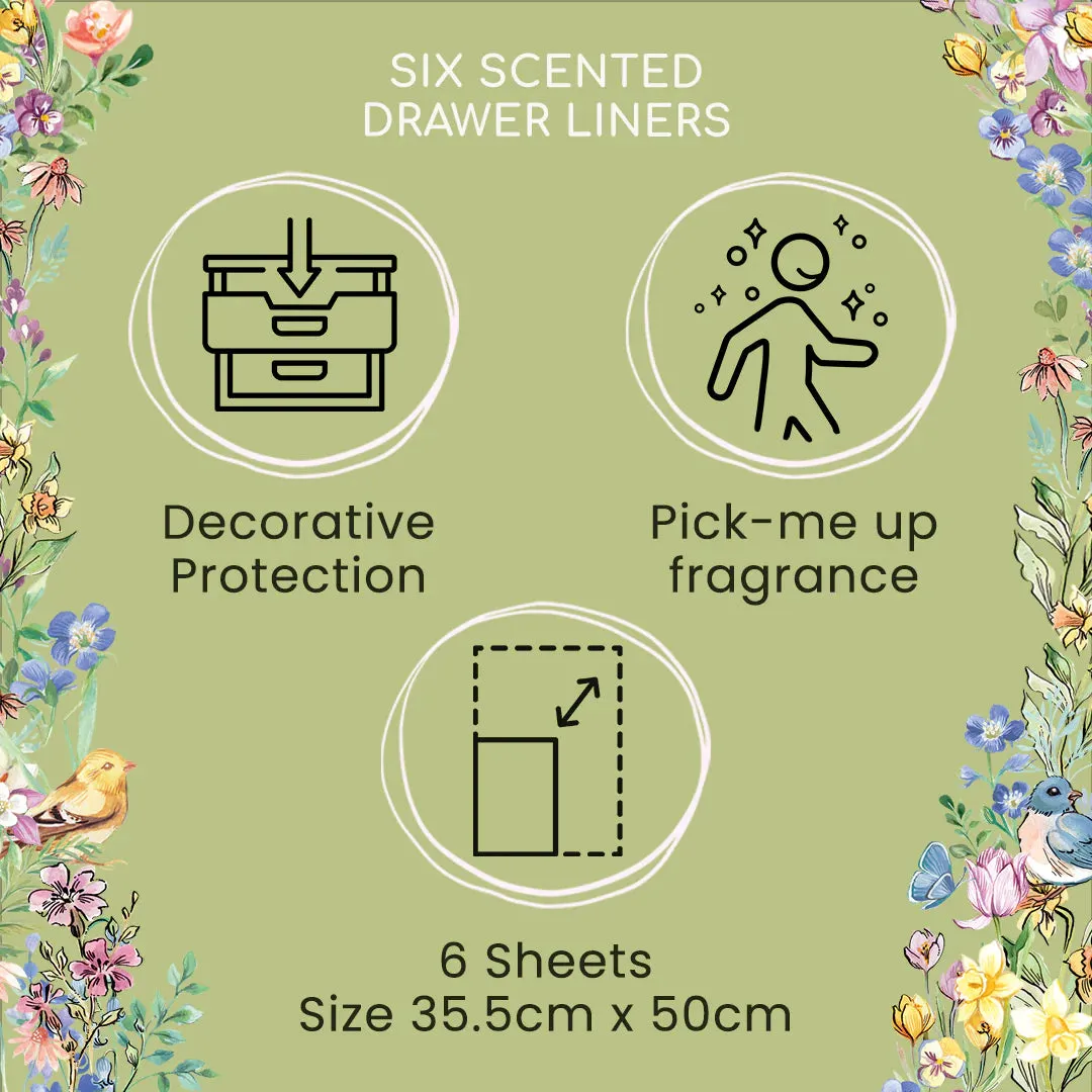 'Flower of Focus' Scented Drawer Liners