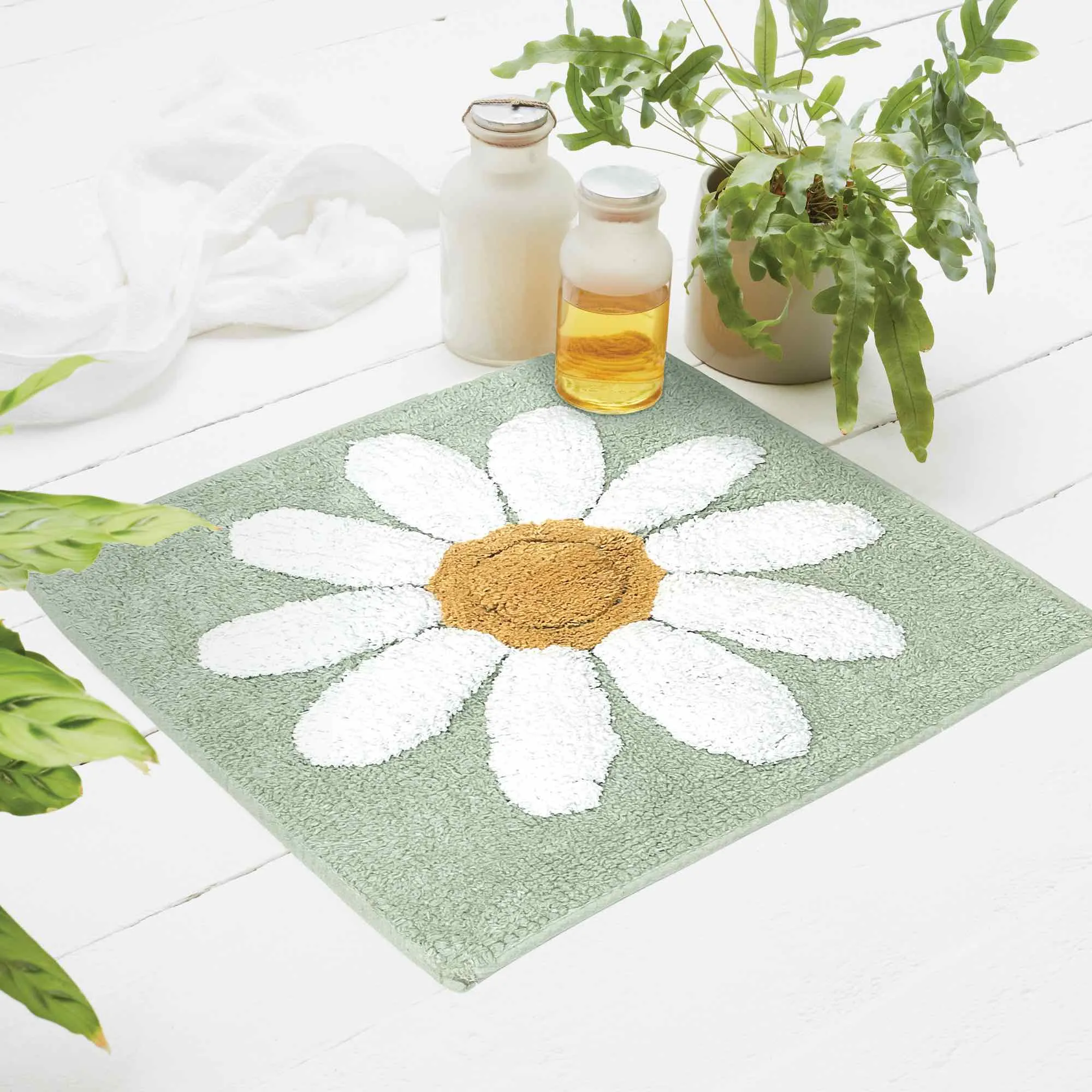 Fluer Shower Mat - Teal