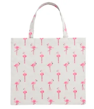 Folding Shopper, Cloth, Flamingos