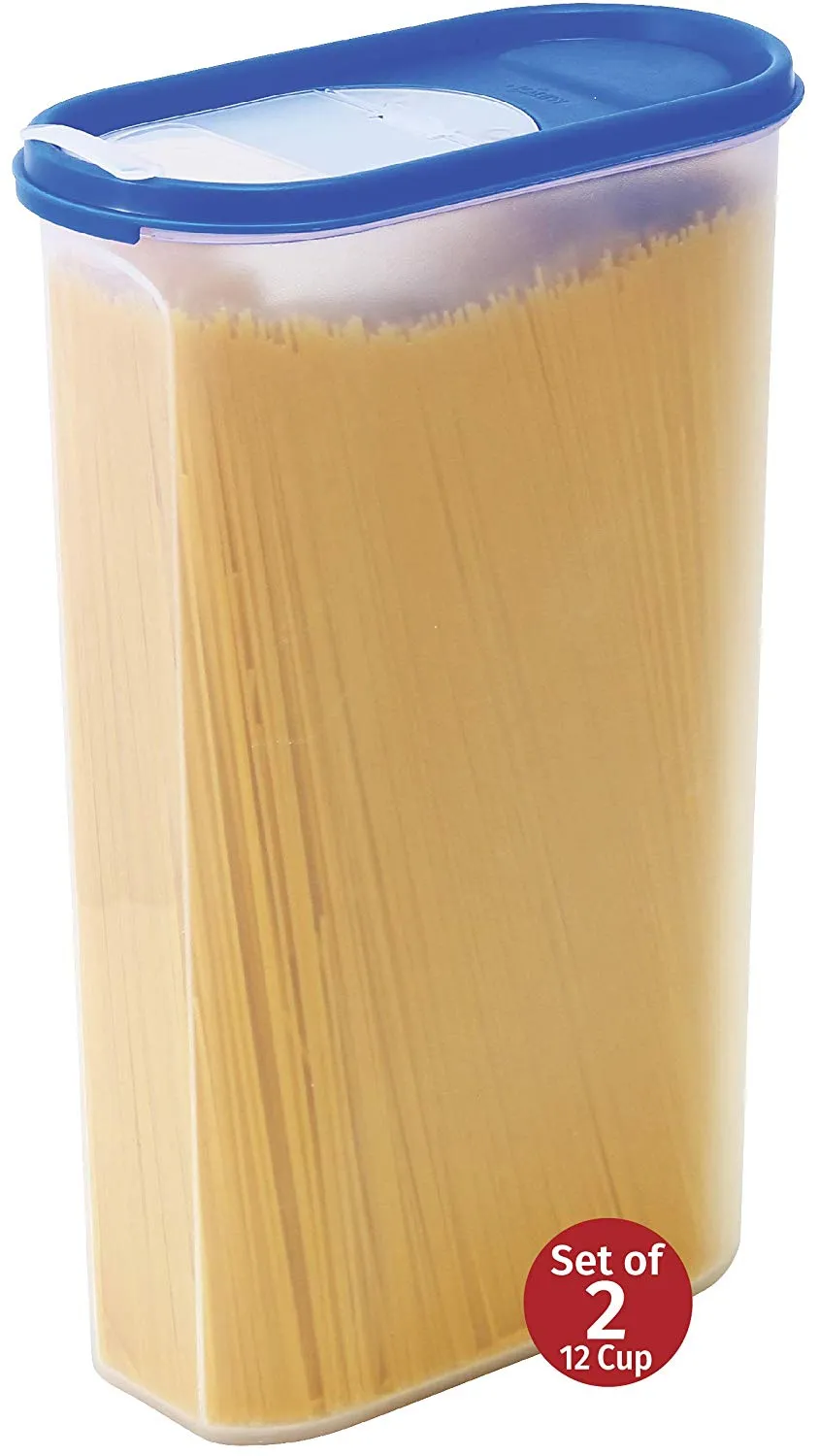 Food Storage Containers -STACKO- 4 PC. - Airtight Dry Food Container with Lids - 2 Containers - 3 qt. - 12 Cups