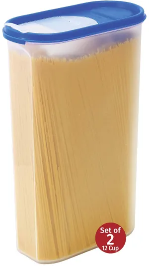 Food Storage Containers -STACKO- 4 PC. - Airtight Dry Food Container with Lids - 2 Containers - 3 qt. - 12 Cups