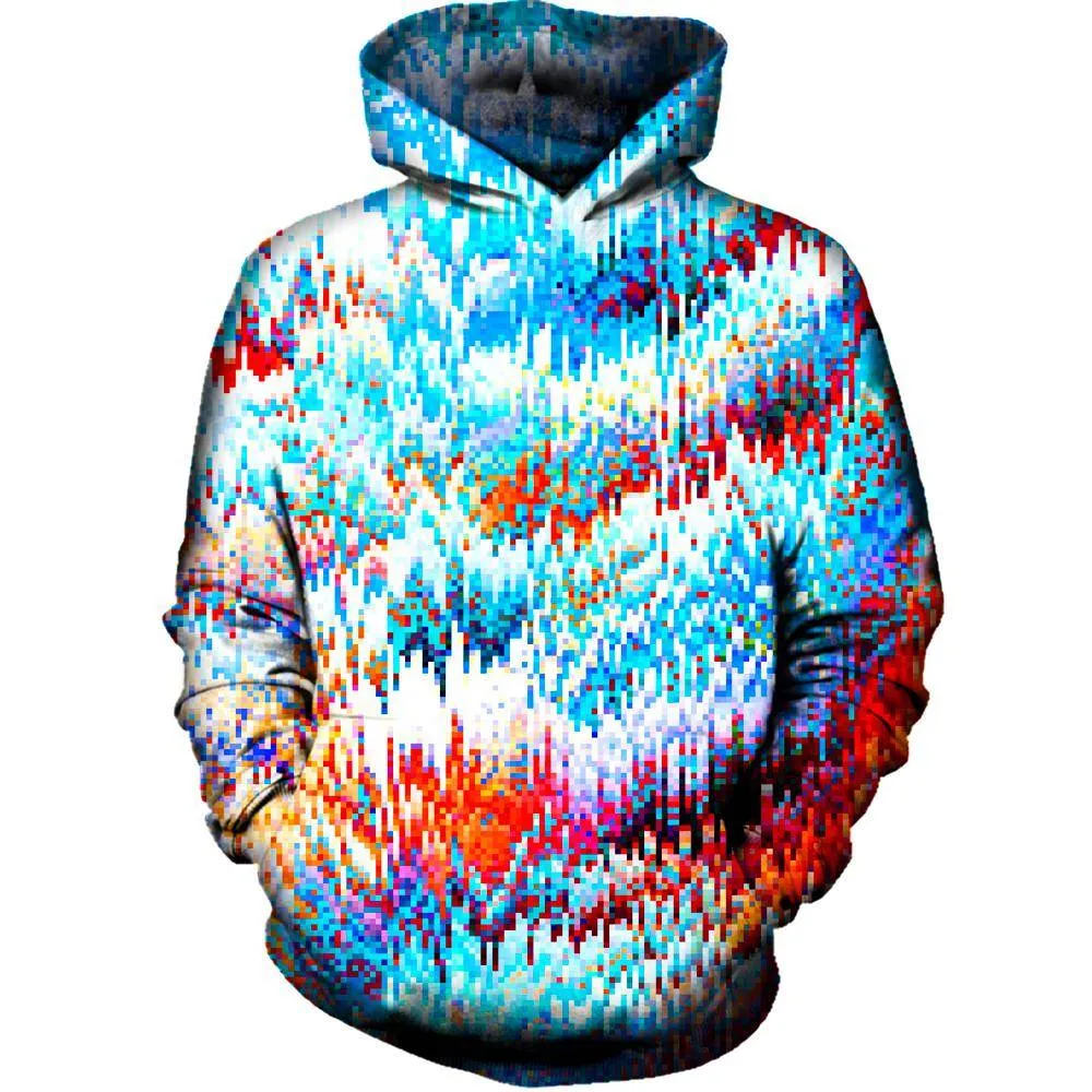 Forest Pixel Womens Hoodie