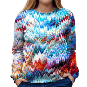 Forest Pixel Womens Sweatshirt