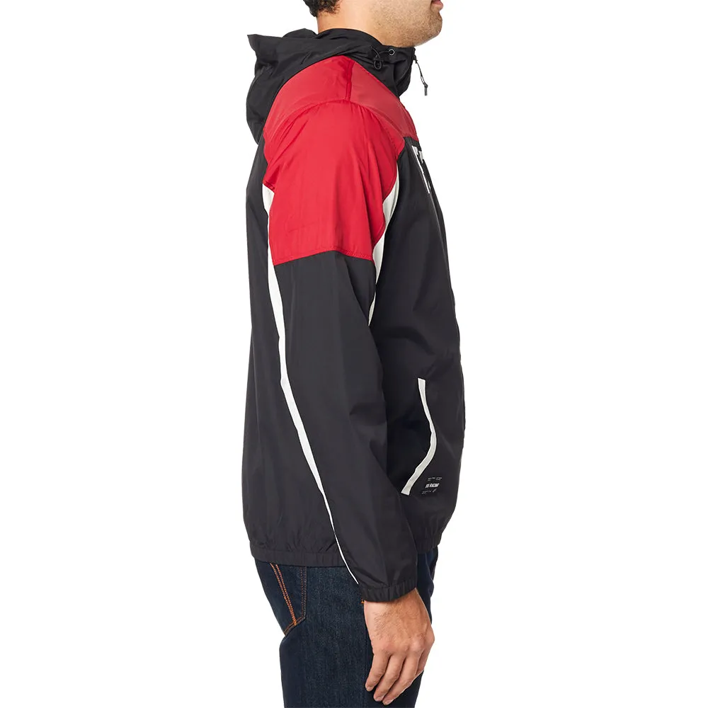 Fox Moth Windbreaker Jacket - Black/Red