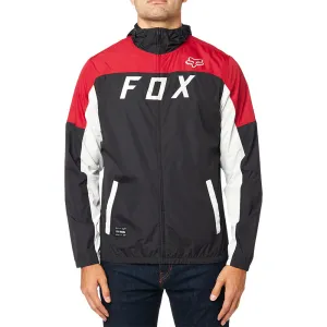 Fox Moth Windbreaker Jacket - Black/Red