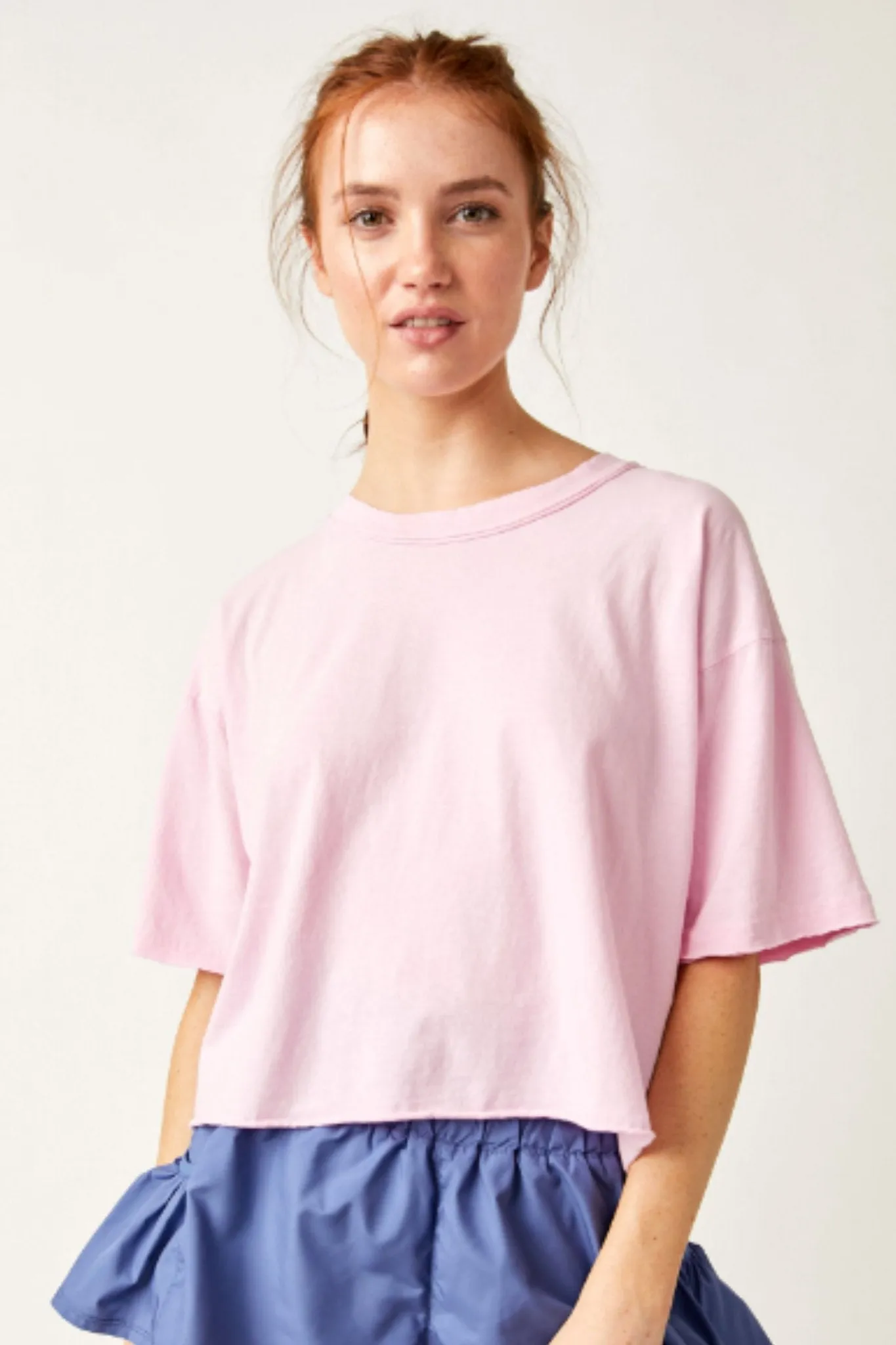Free People: Insprie Tee in Jam Jewel by