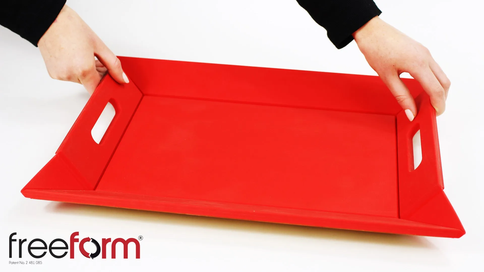 Freeform Tray, Red/Black, Large