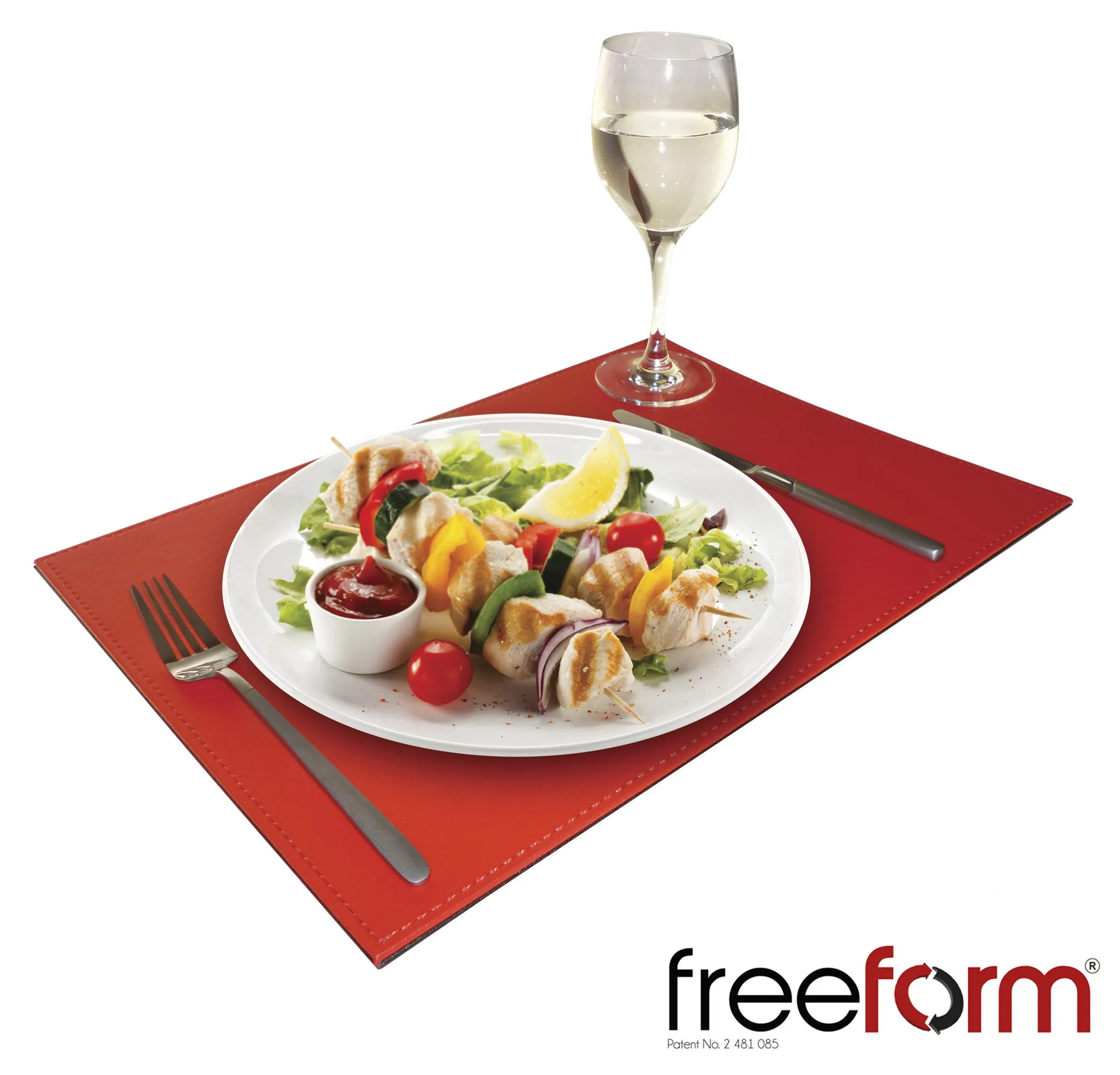 Freeform Tray, Red/Black, Large