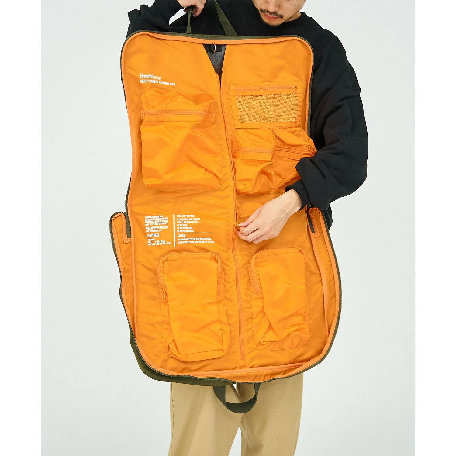 FreshService | フレッシュサービス　MULTI POCKET GARMENT BAG