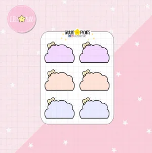 Functional Neku Pastel Cloud Planner Stickers (N41)