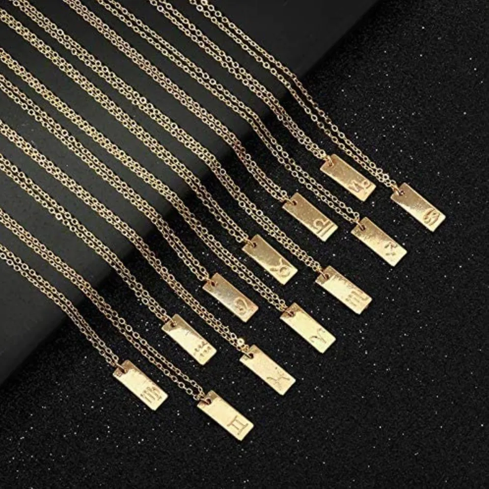 Gemini geometric necklace