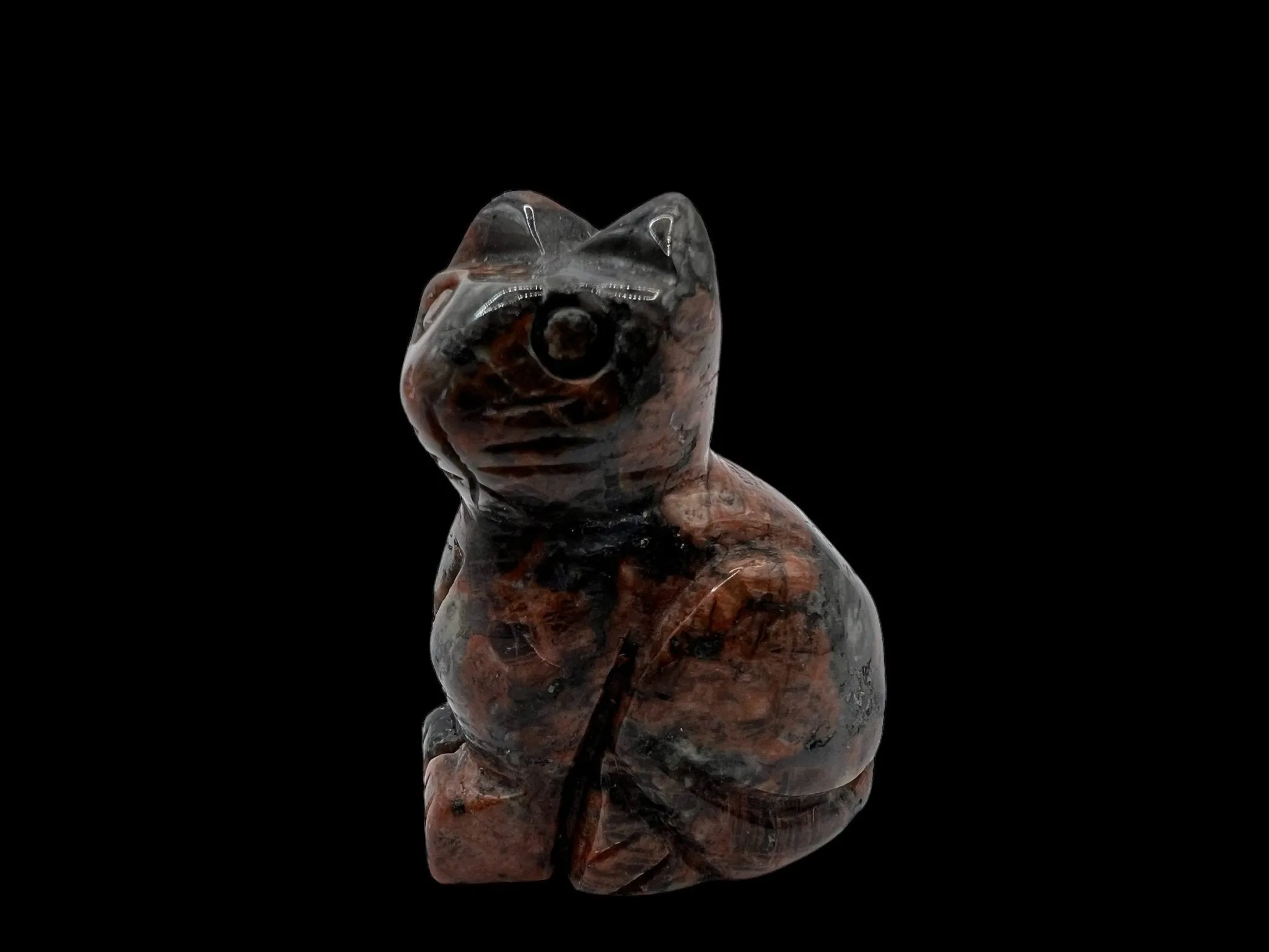 Gemstone Cat Carving