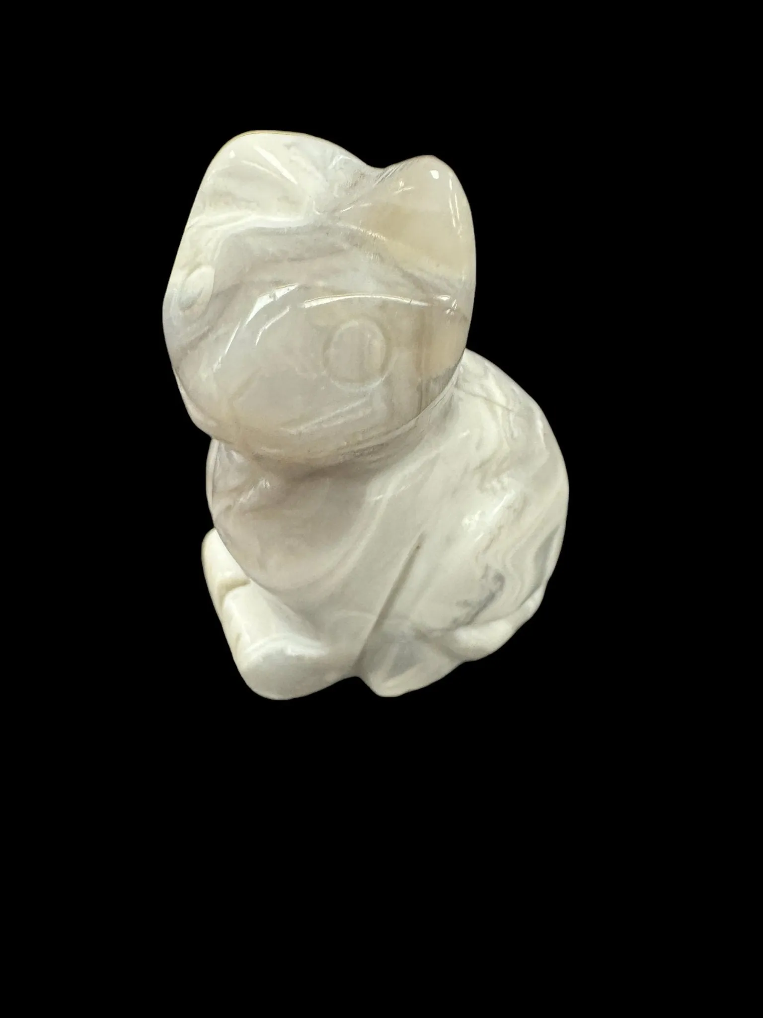 Gemstone Cat Carving