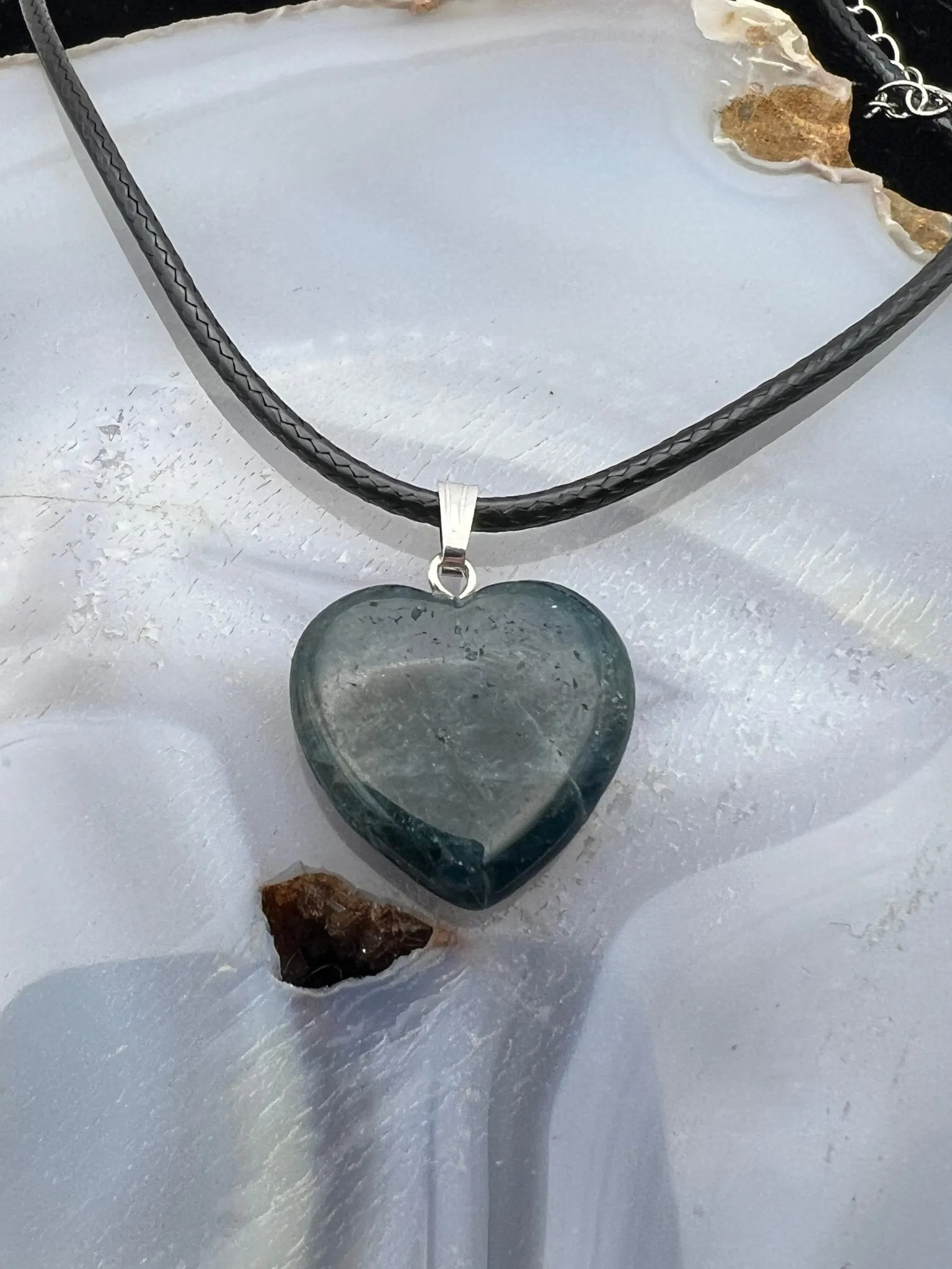 Gemstone Heart Pendant