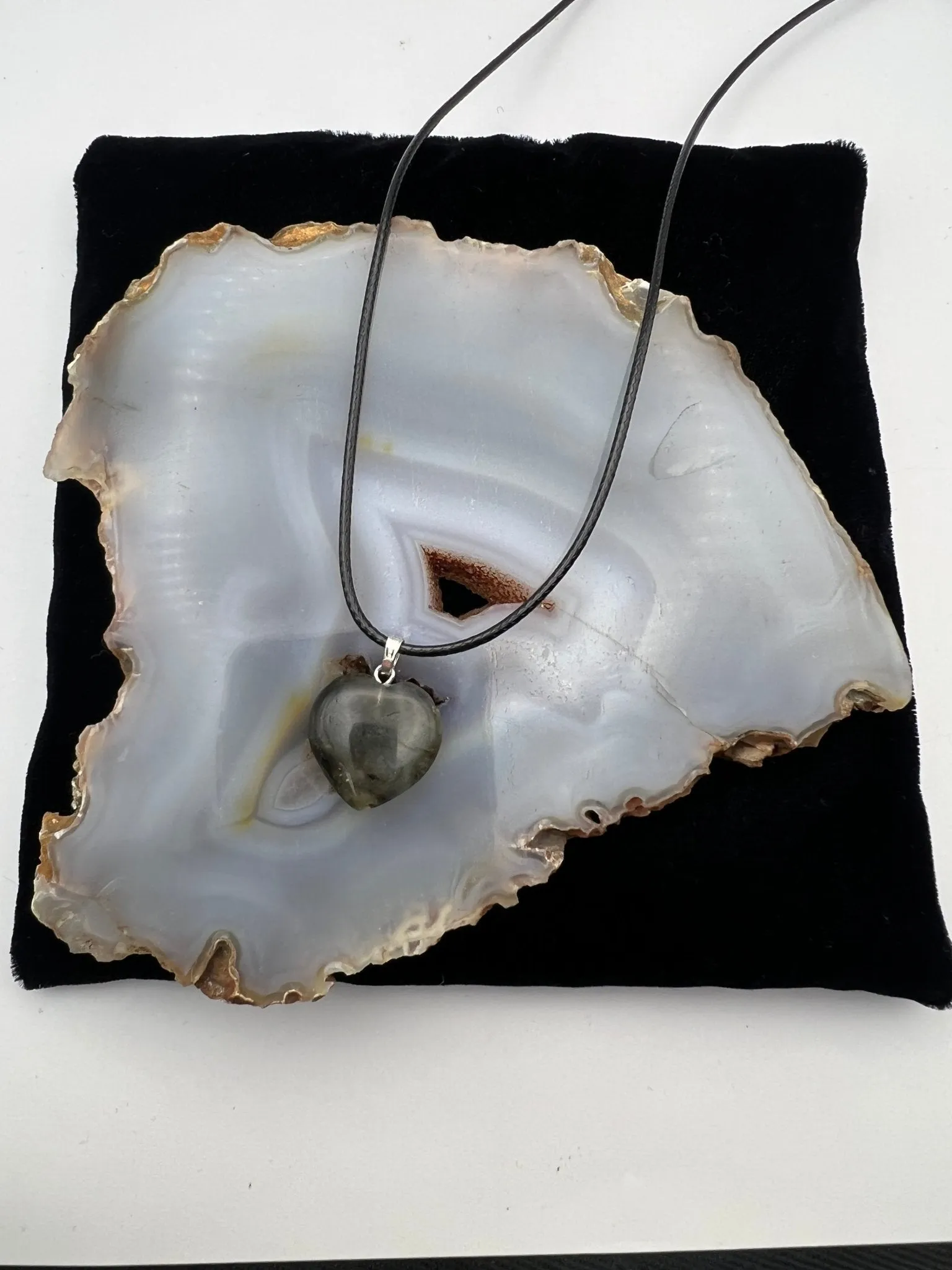 Gemstone Heart Pendant