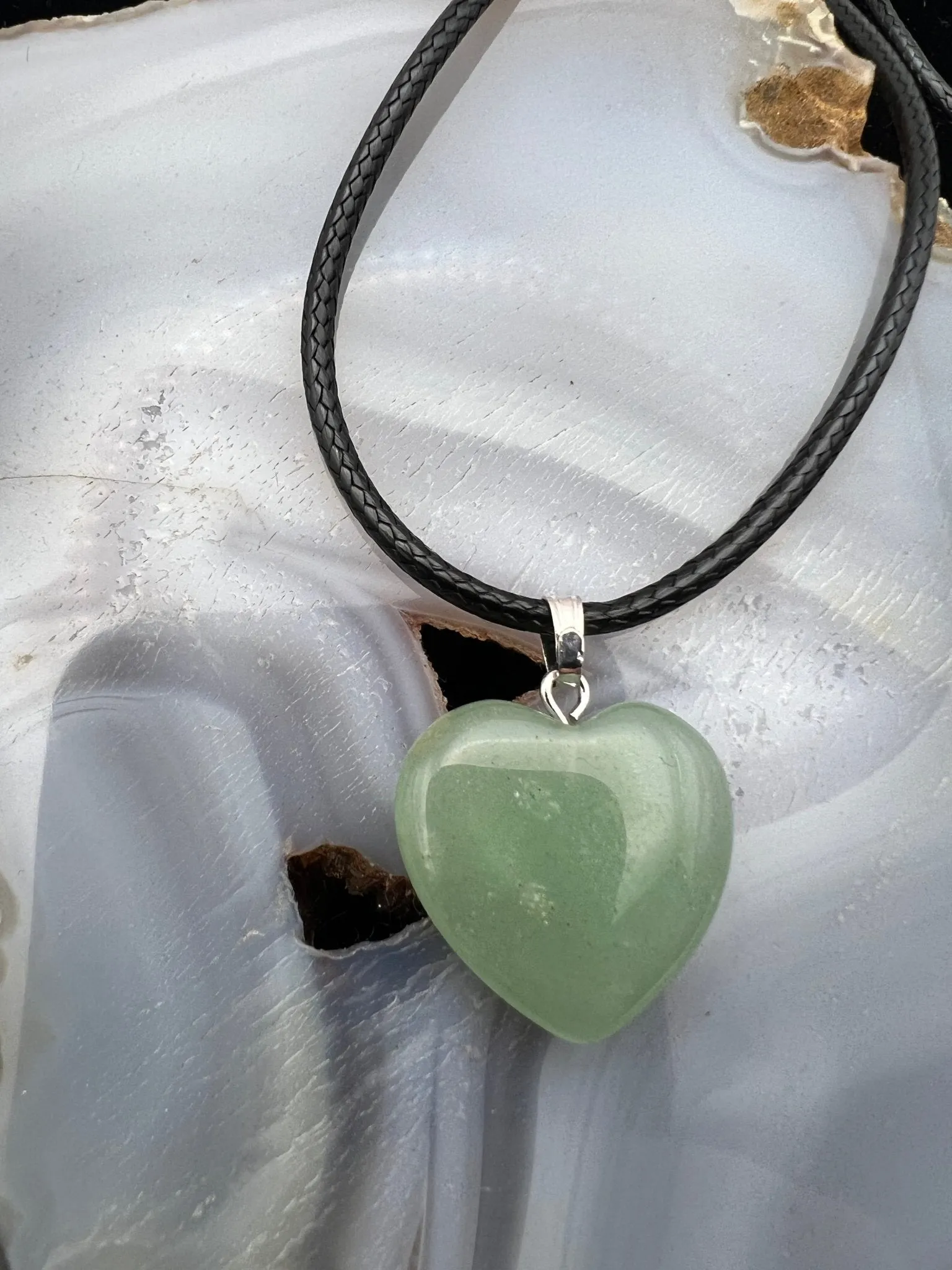 Gemstone Heart Pendant