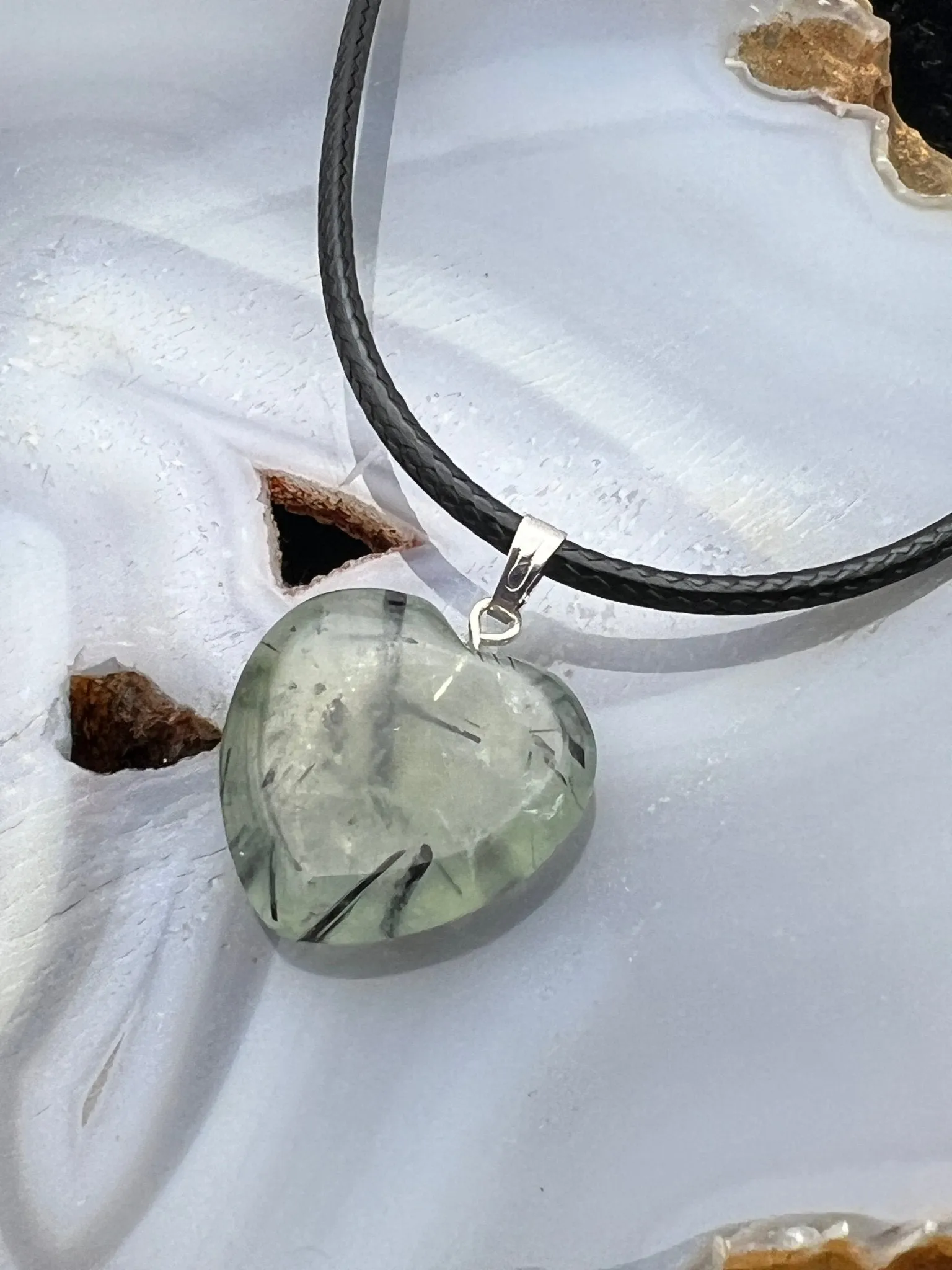 Gemstone Heart Pendant