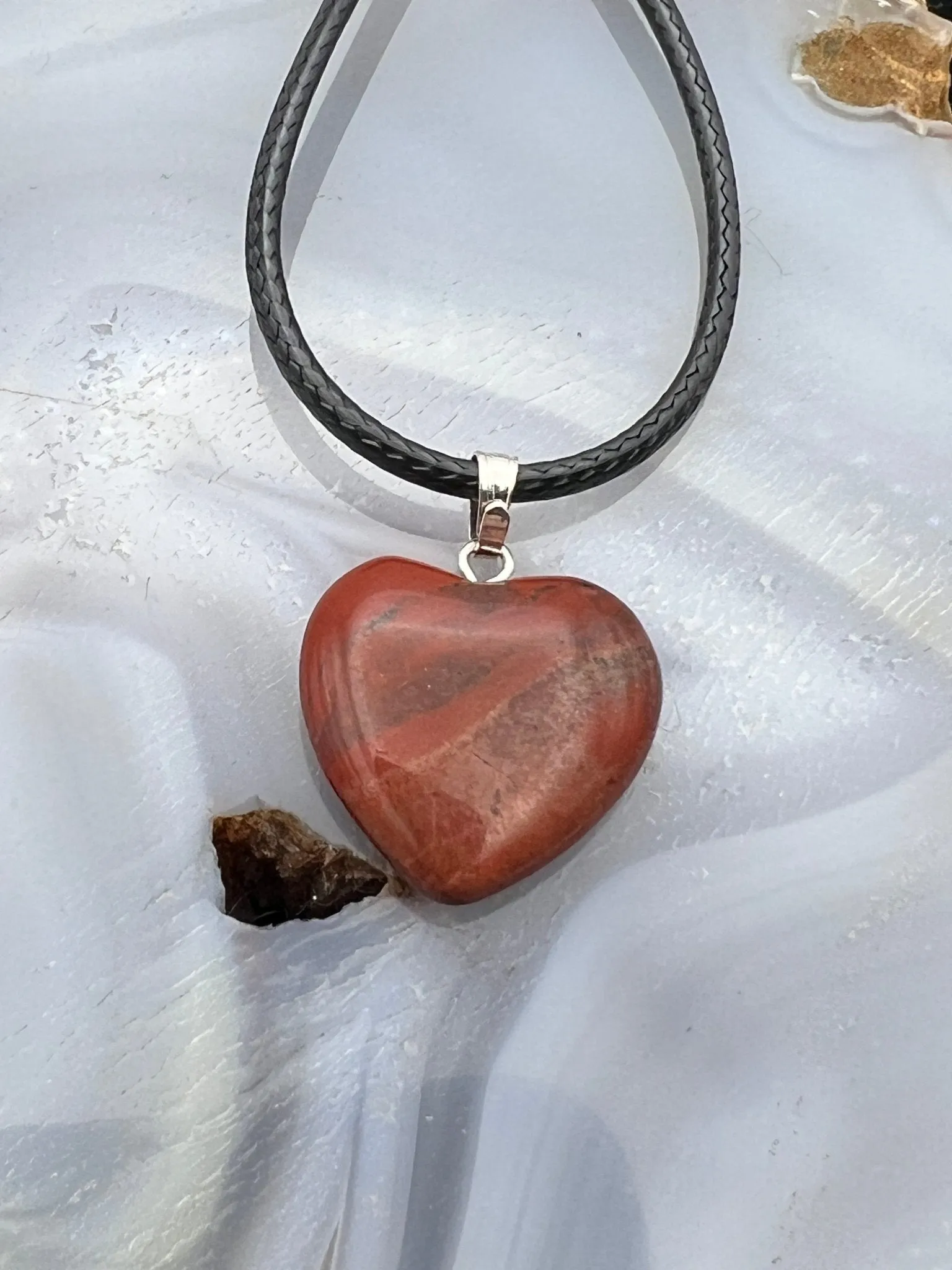 Gemstone Heart Pendant