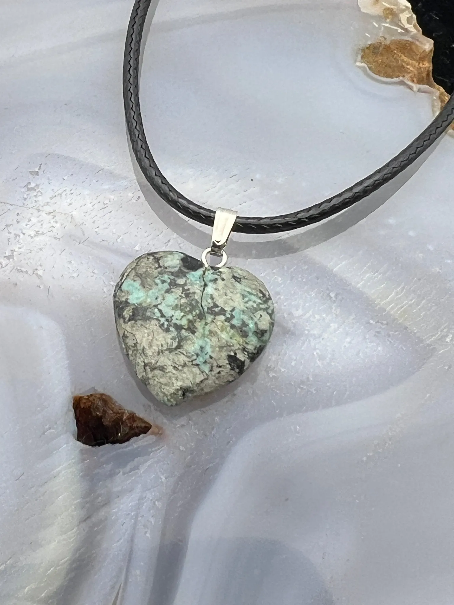 Gemstone Heart Pendant