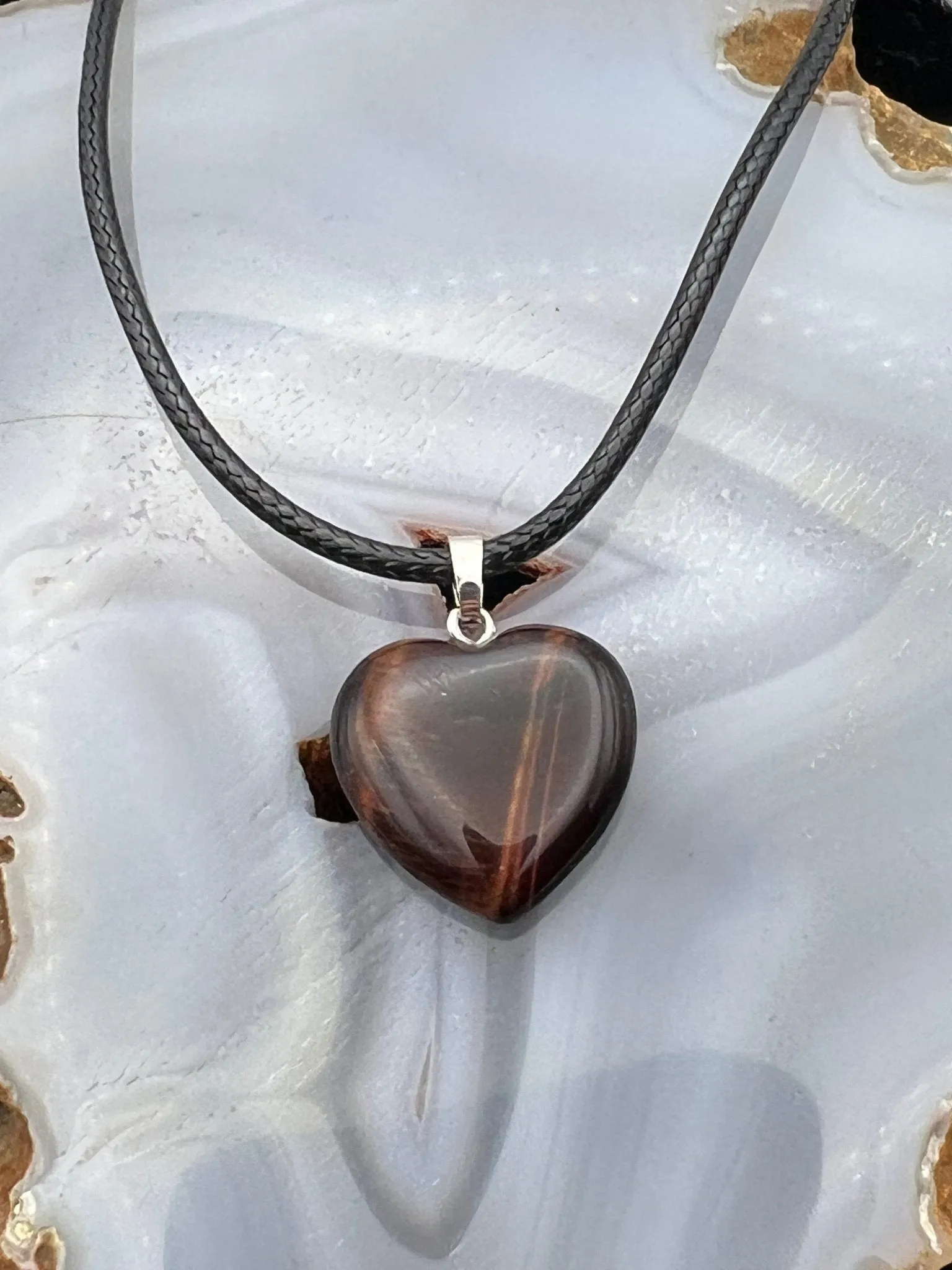 Gemstone Heart Pendant