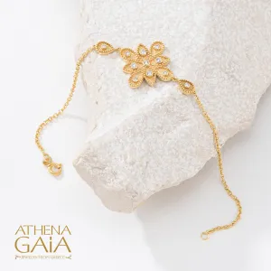 Geometric Closed Circle Drops Bracelet