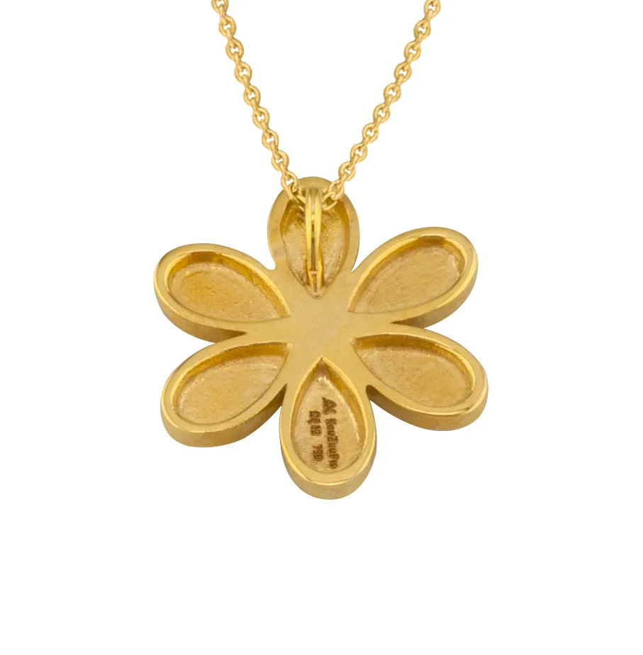Geometric Diamond Flower Necklace