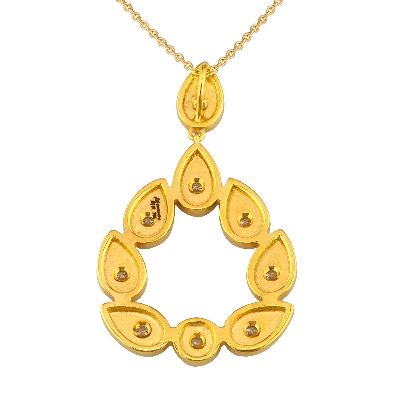 Geometric Drop Wreath Necklace