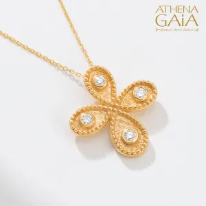 Geometric Drops Greek Cross