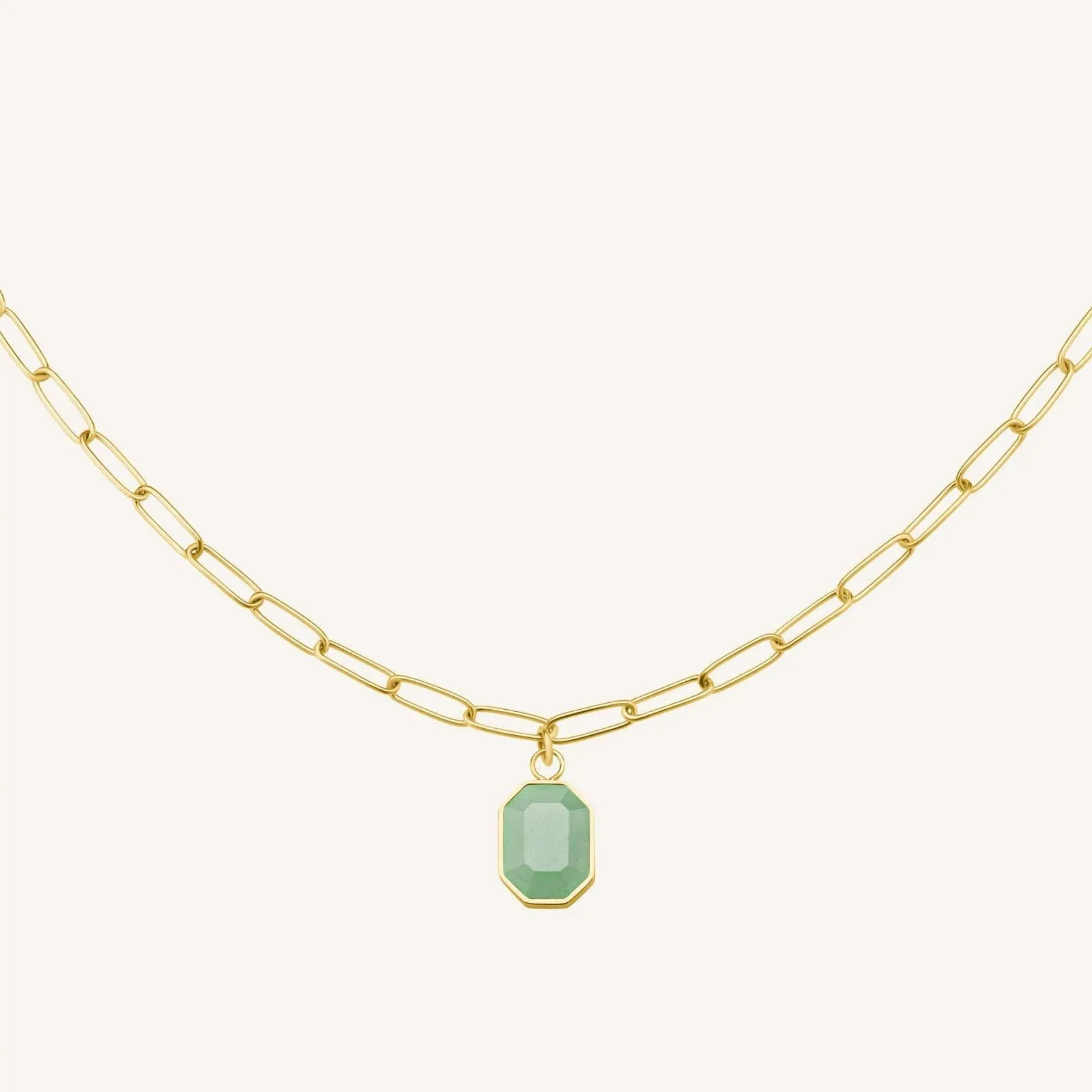 Geometric Gemstone Necklace