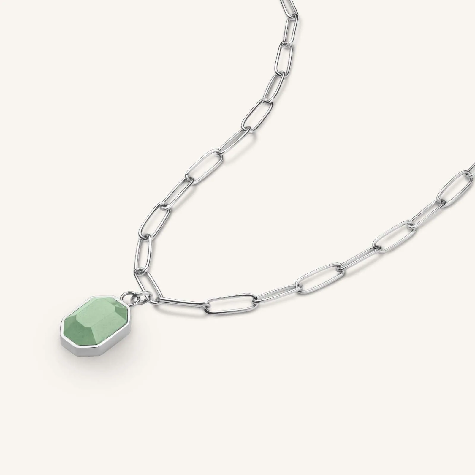 Geometric Gemstone Necklace