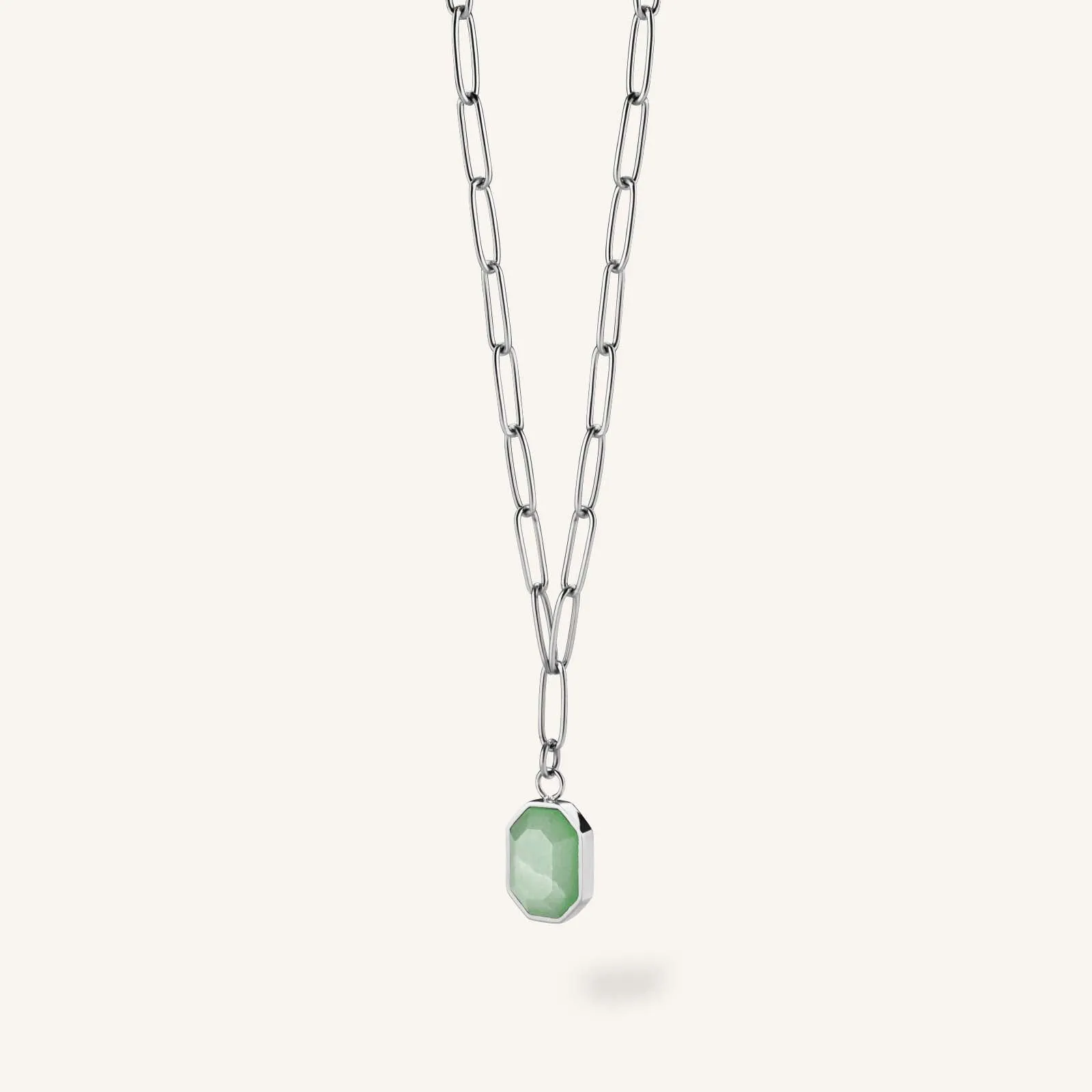 Geometric Gemstone Necklace