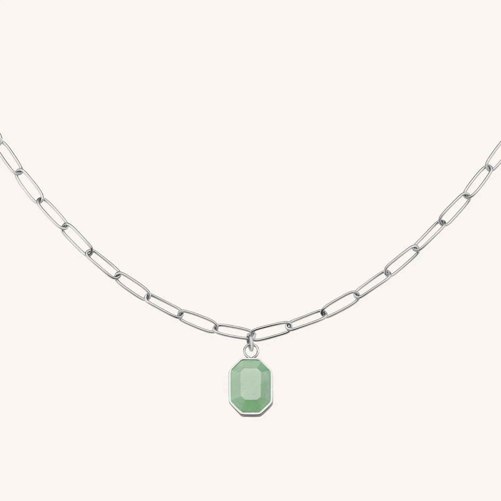 Geometric Gemstone Necklace