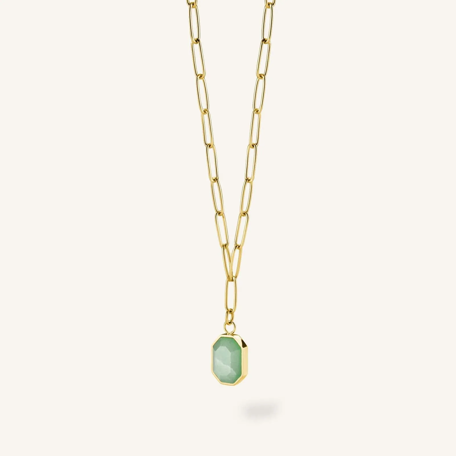 Geometric Gemstone Necklace