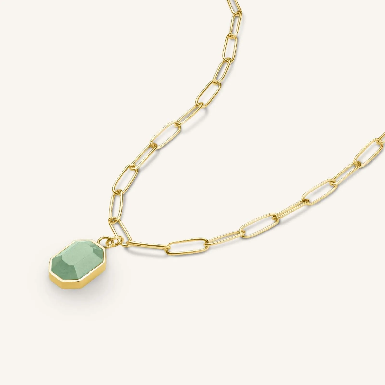 Geometric Gemstone Necklace