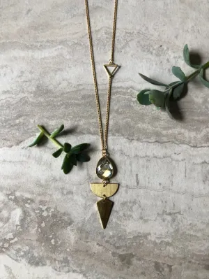 Geometric Labradorite Necklace