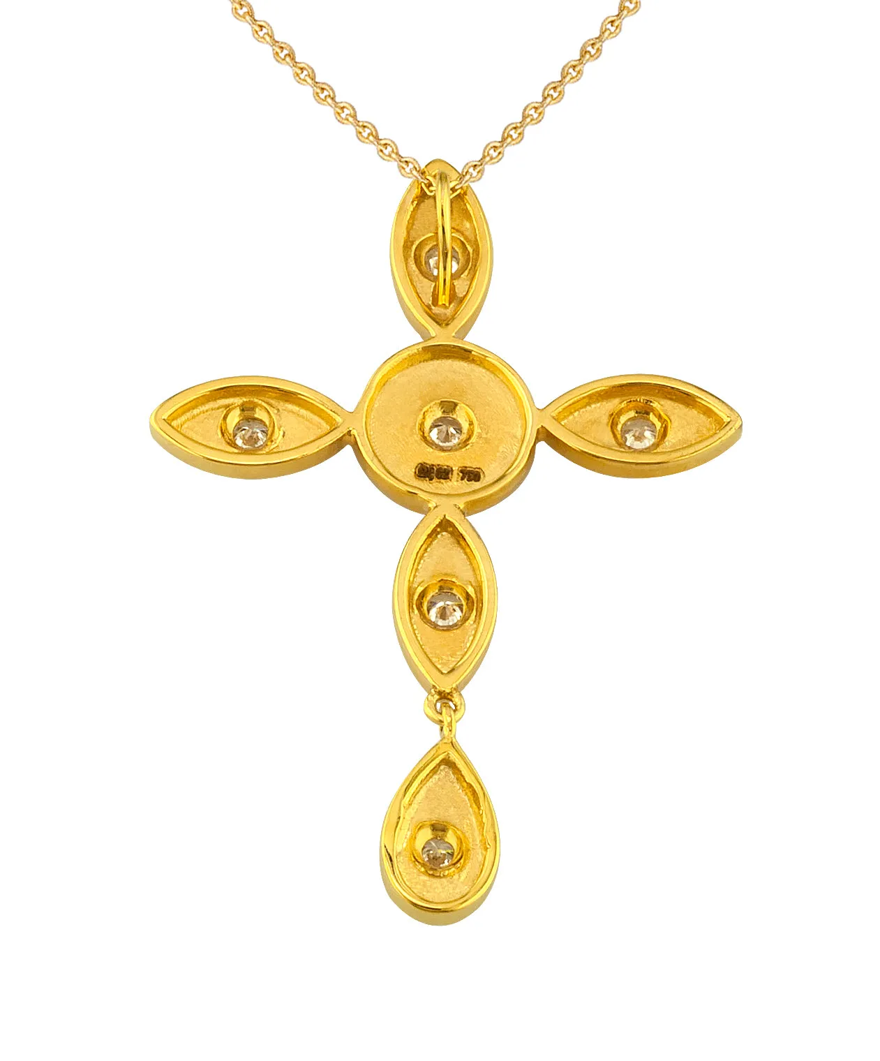 Geometric Latin Cross with Necklace