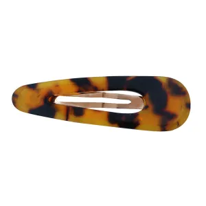 Geometric Pattern Leopard Resin Hair Clip