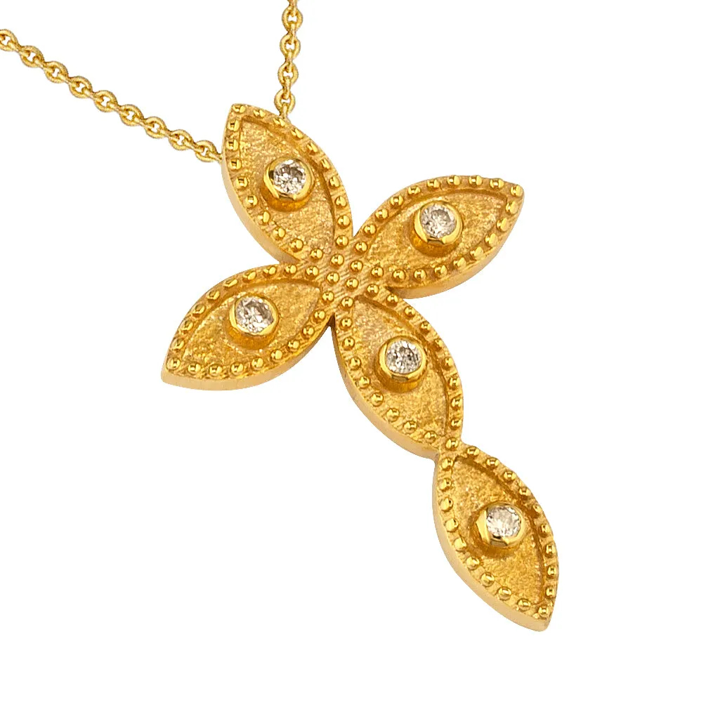 Geometric Prolate Latin Cross with Necklace