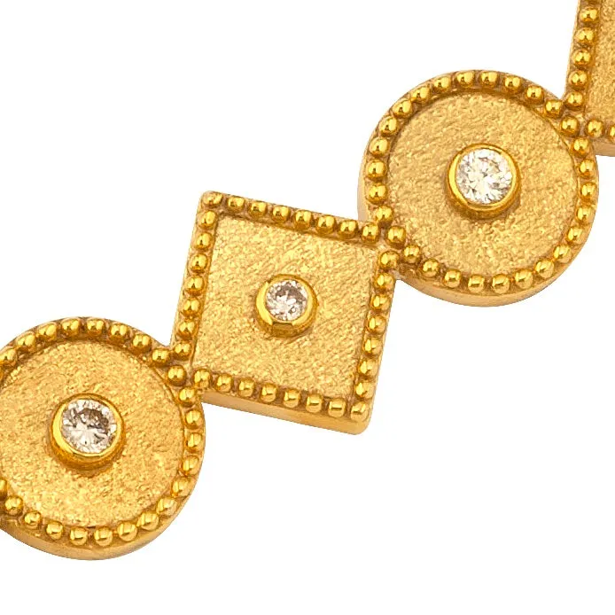 Geometric Row Necklace
