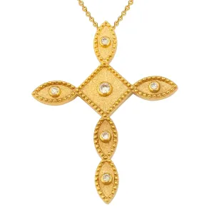 Geometric Square Prolate Latin Cross with Necklace